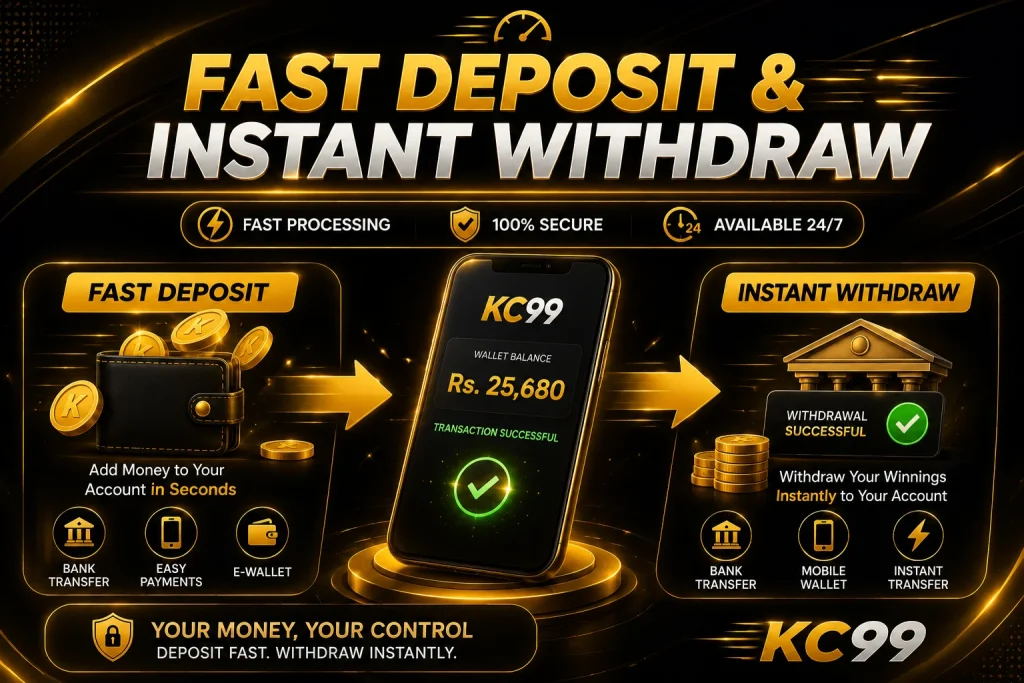 Deposit & Withdraw
